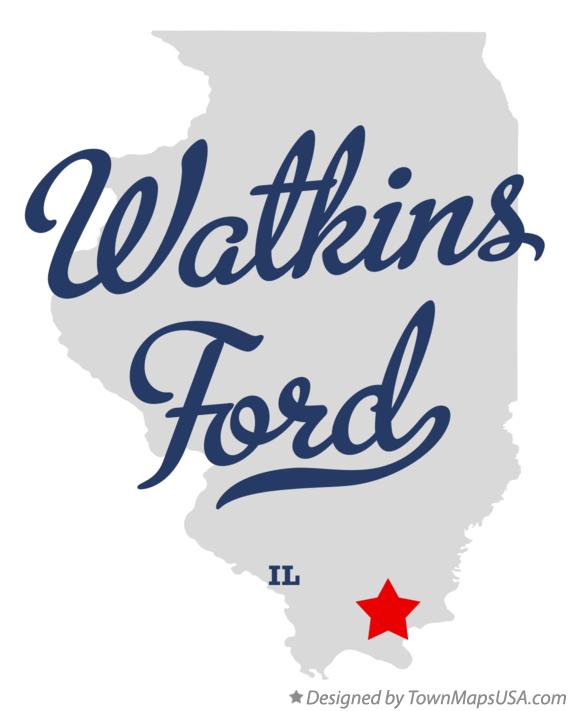 Map of Watkins Ford Illinois IL
