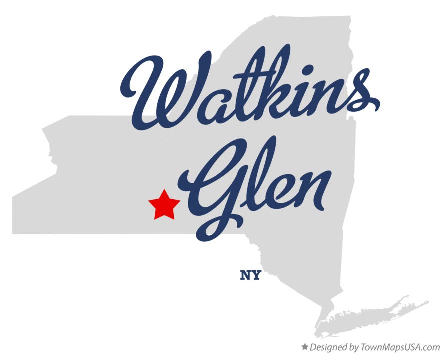 Map of Watkins Glen New York NY