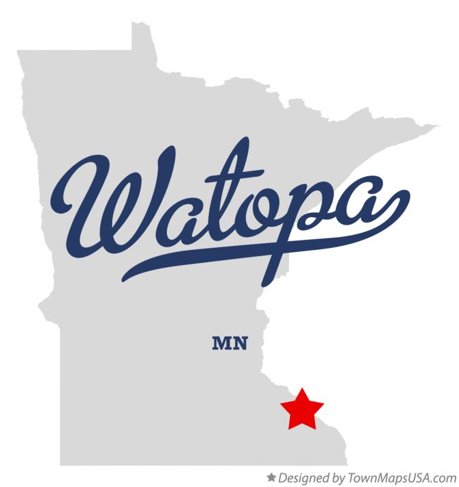 Map of Watopa Minnesota MN