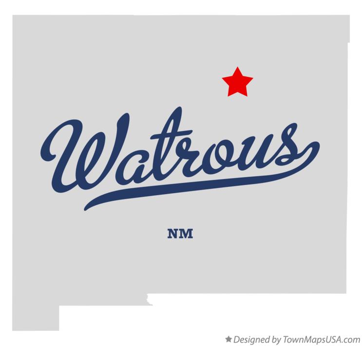 Map of Watrous New Mexico NM