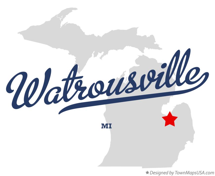 Map of Watrousville Michigan MI