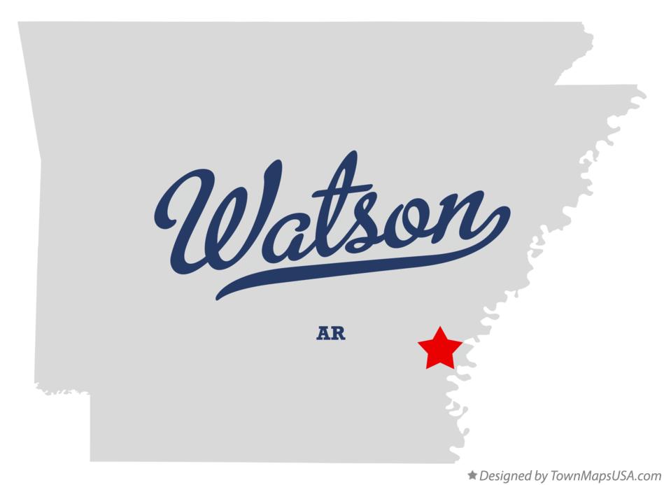 Map of Watson Arkansas AR