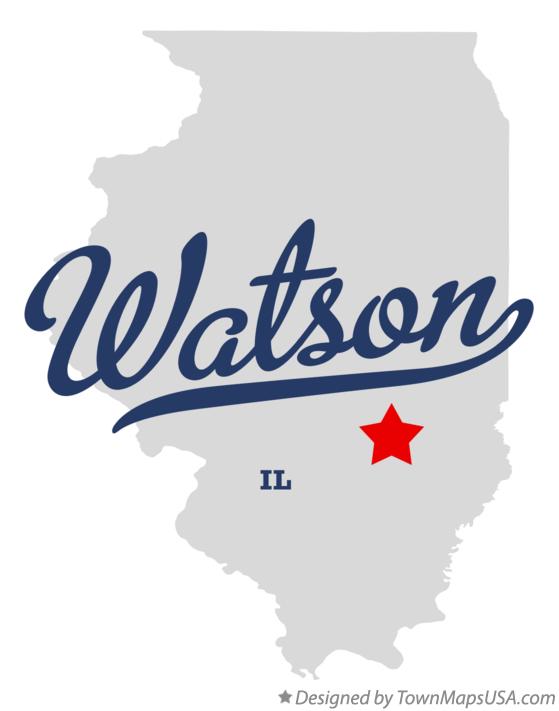 Map of Watson Illinois IL