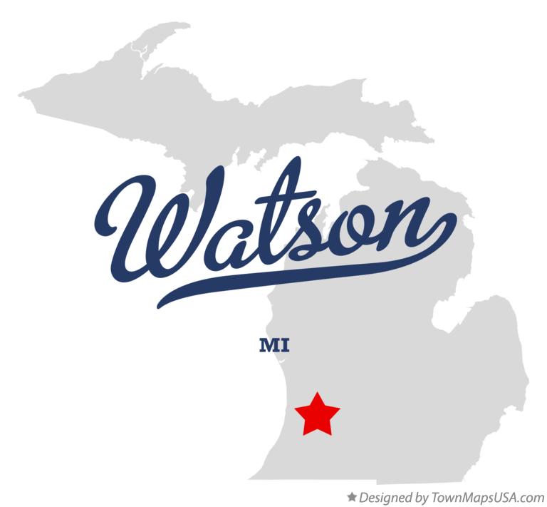 Map of Watson Michigan MI