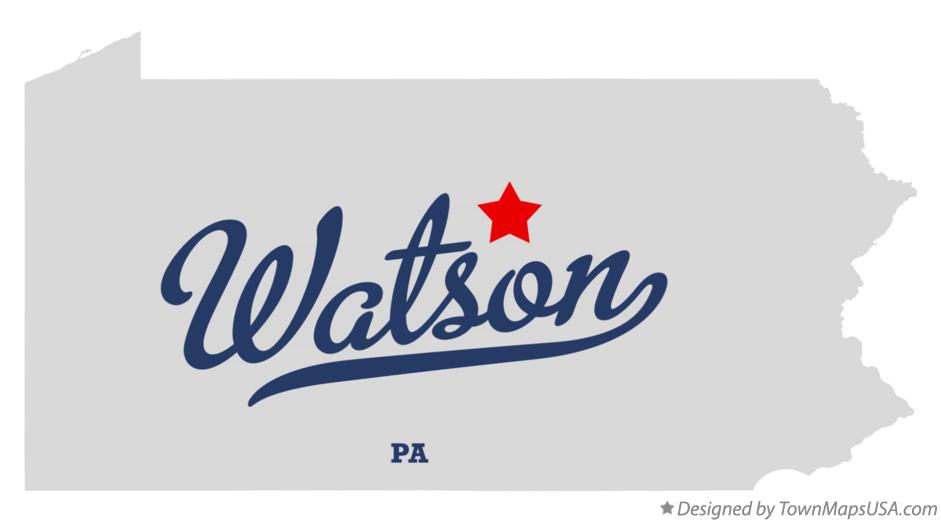 Map of Watson Pennsylvania PA
