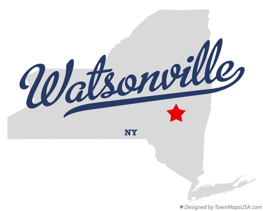 Map of Watsonville New York NY
