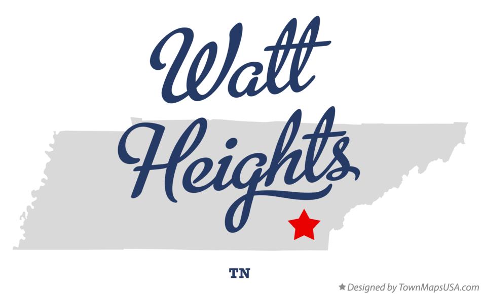 Map of Watt Heights Tennessee TN