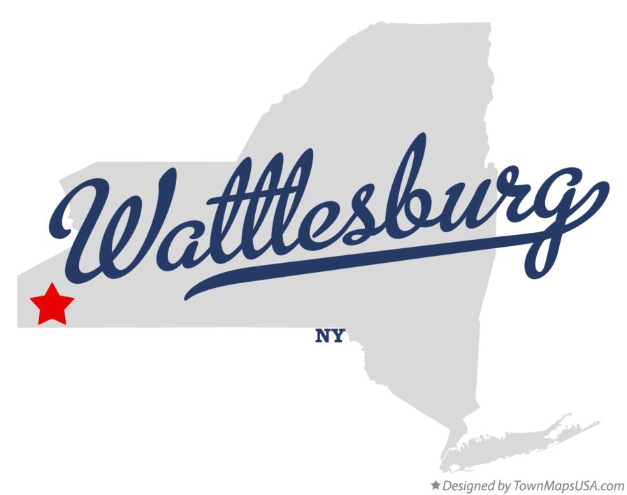 Map of Wattlesburg New York NY