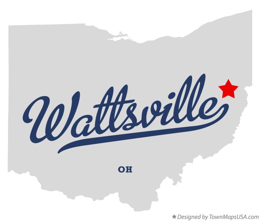 Map of Wattsville Ohio OH