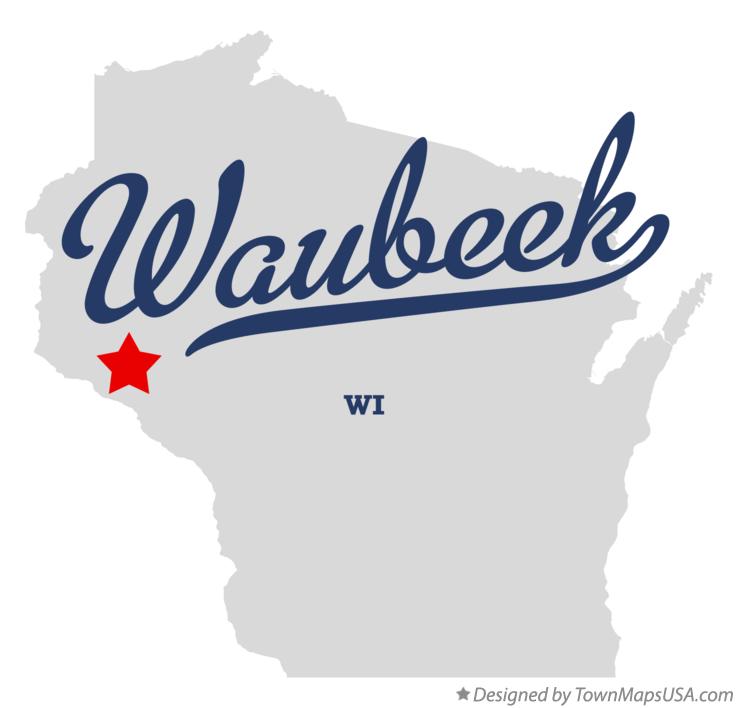 Map of Waubeek Wisconsin WI