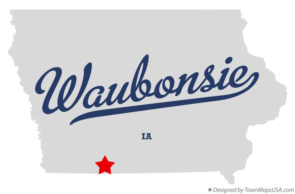 Map of Waubonsie Iowa IA