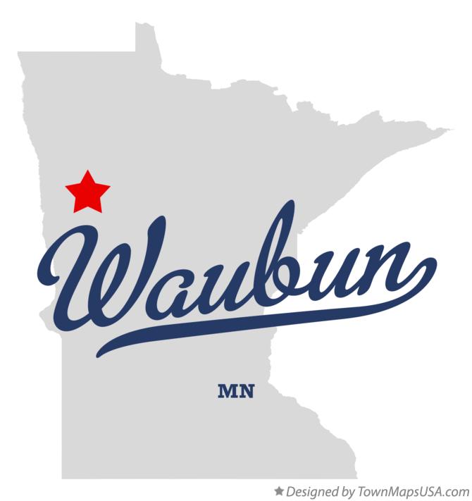 Map of Waubun Minnesota MN