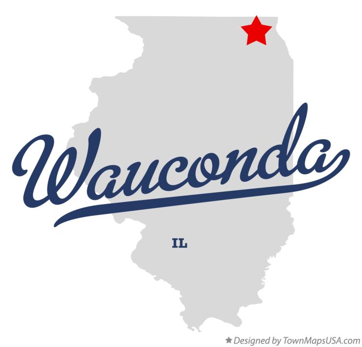 Map of Wauconda Illinois IL