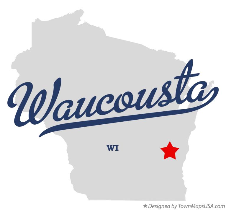 Map of Waucousta Wisconsin WI