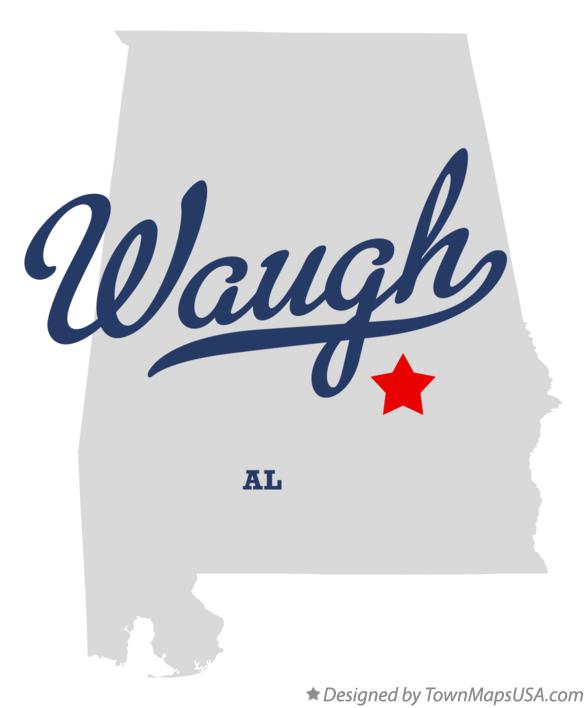 Map of Waugh Alabama AL