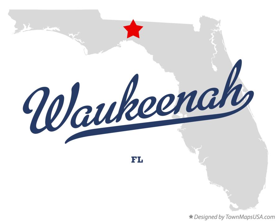 Map of Waukeenah Florida FL