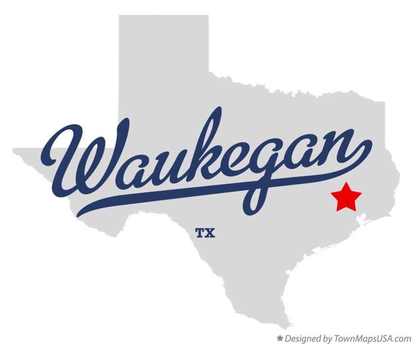 Map of Waukegan Texas TX