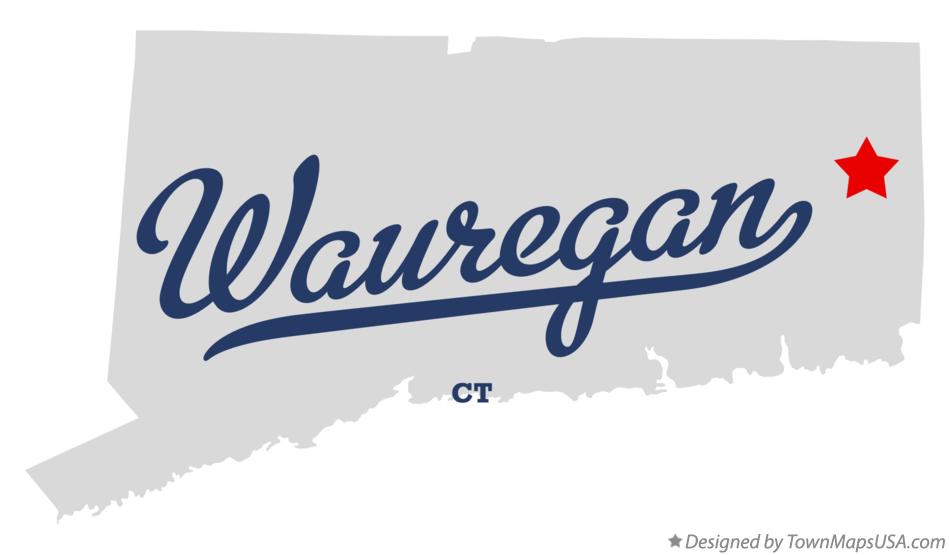 Map of Wauregan Connecticut CT