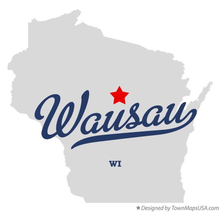 Map of Wausau Wisconsin WI