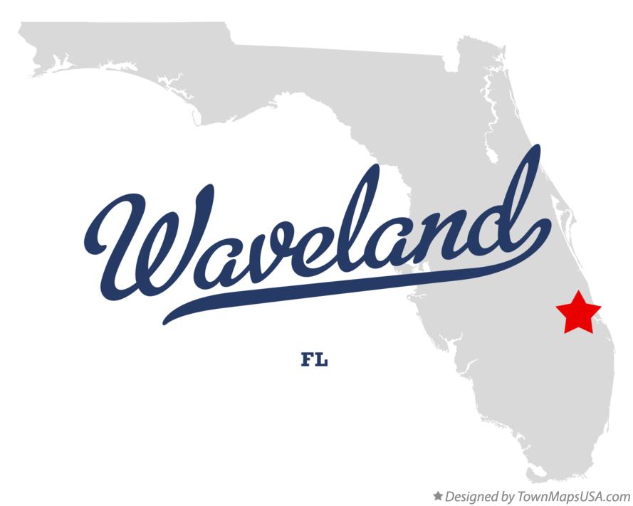 Map of Waveland Florida FL
