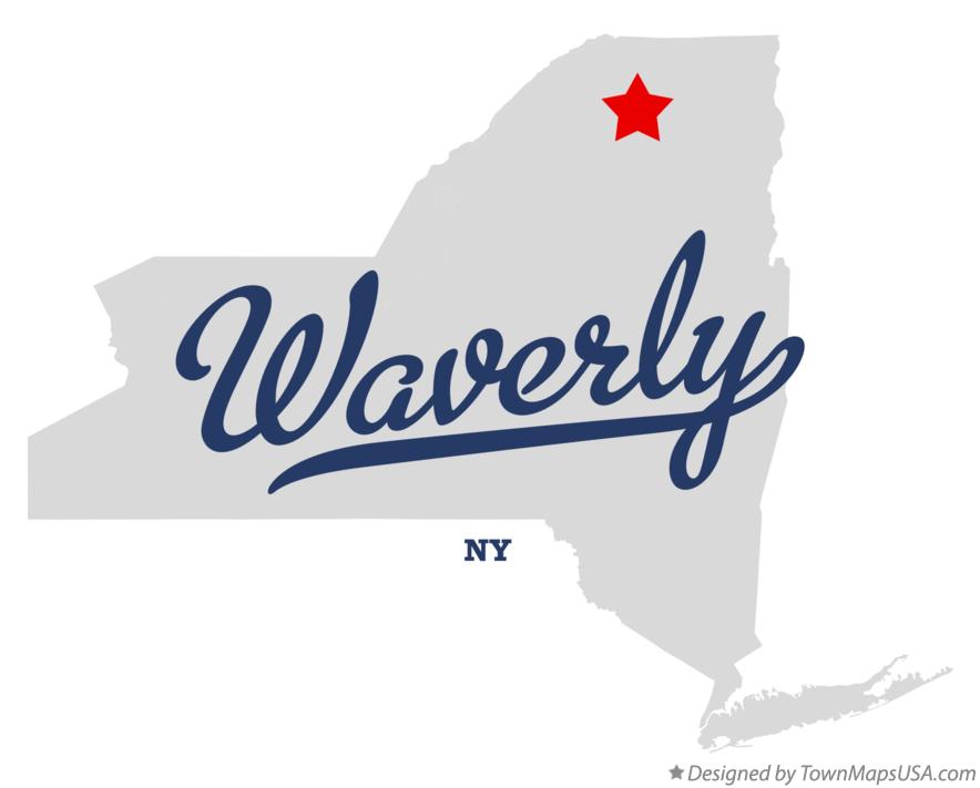 Map of Waverly New York NY