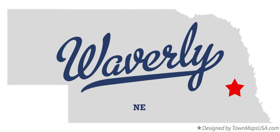 Map of Waverly Nebraska NE