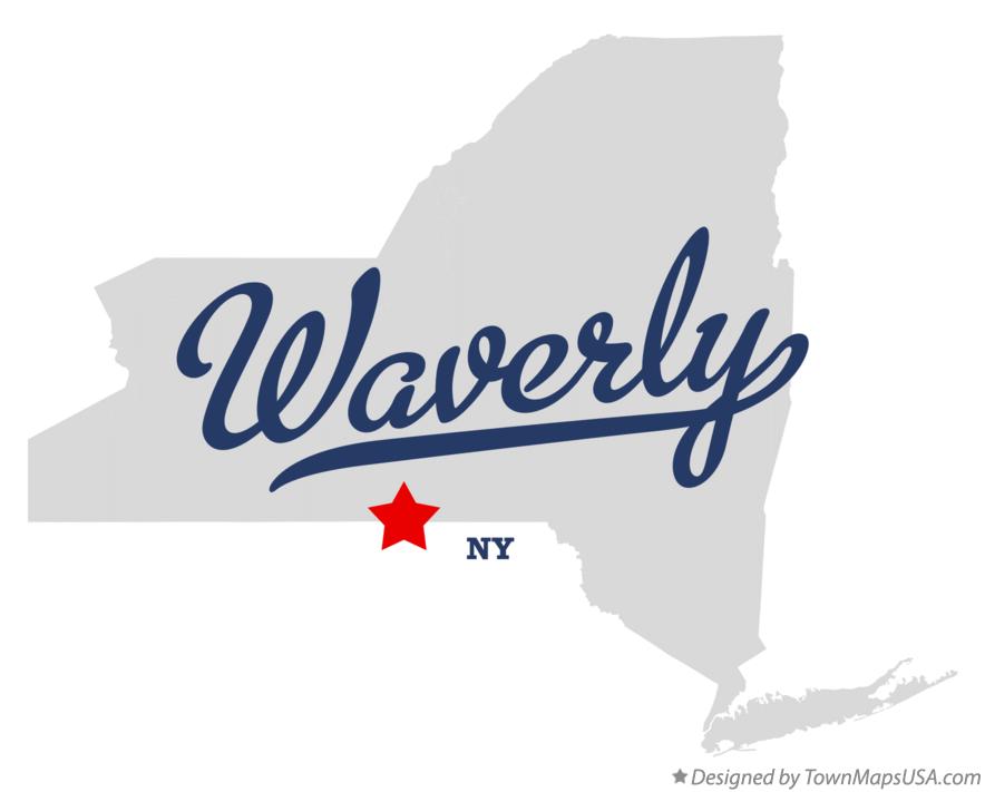 Map of Waverly New York NY
