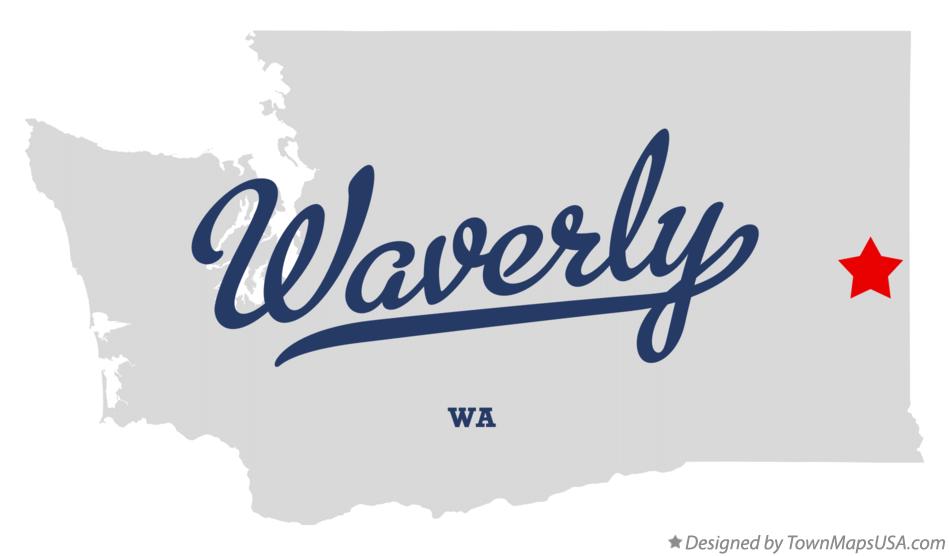 Map of Waverly Washington WA
