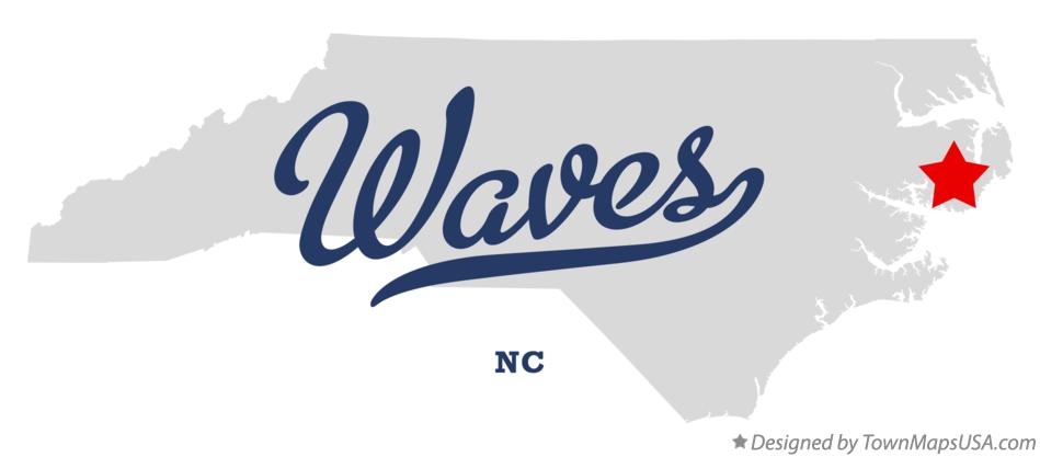 Map of Waves North Carolina NC