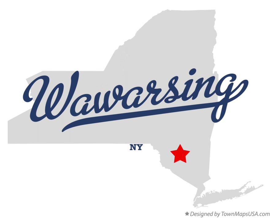 Map of Wawarsing New York NY