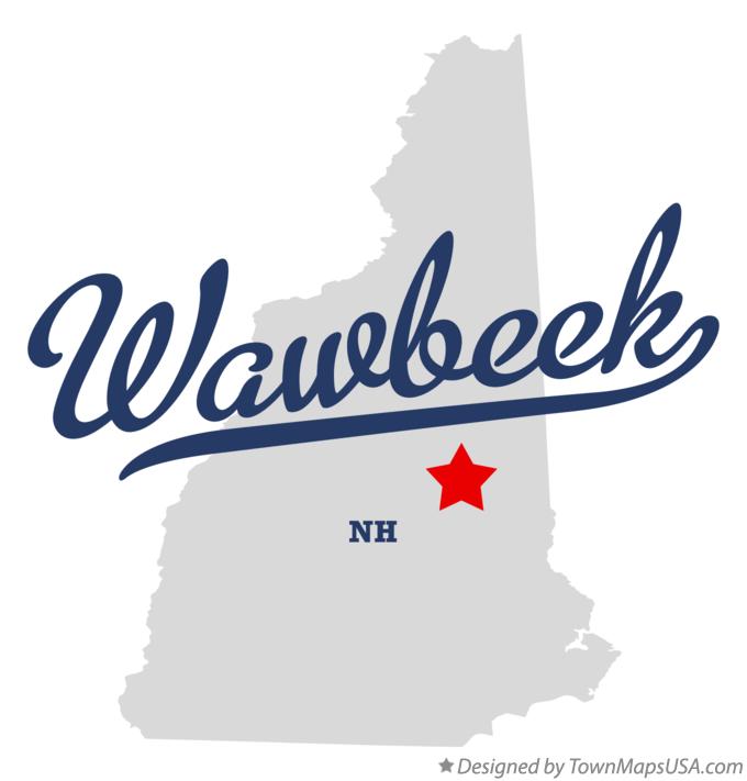 Map of Wawbeek New Hampshire NH