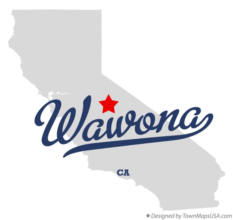 Map of Wawona California CA