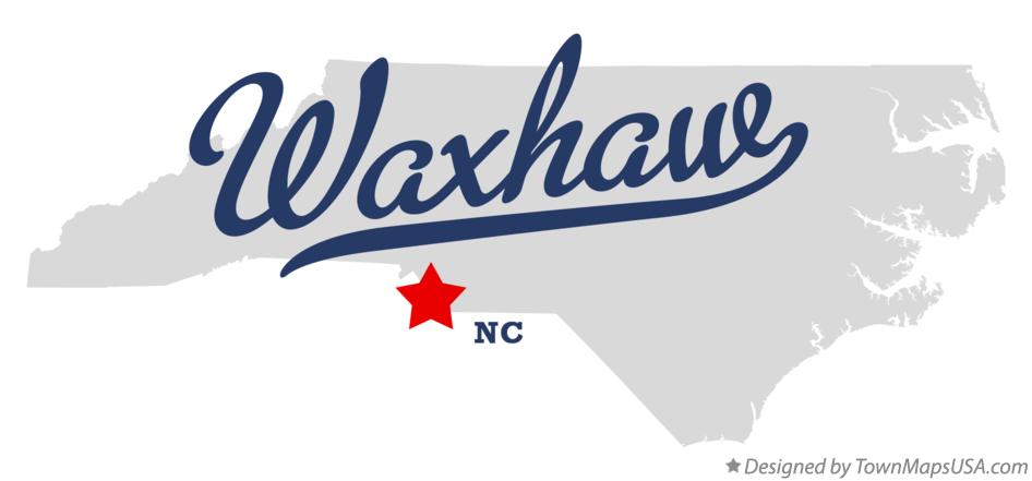 Map of Waxhaw North Carolina NC