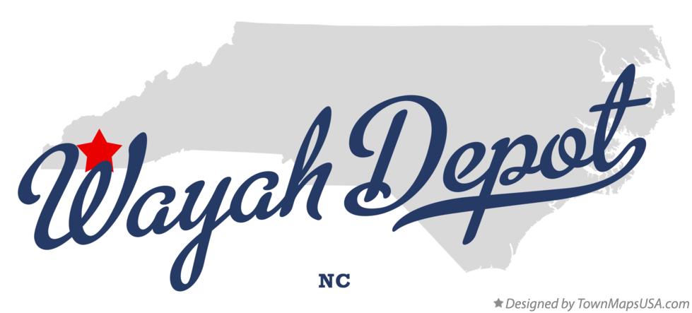 Map of Wayah Depot North Carolina NC
