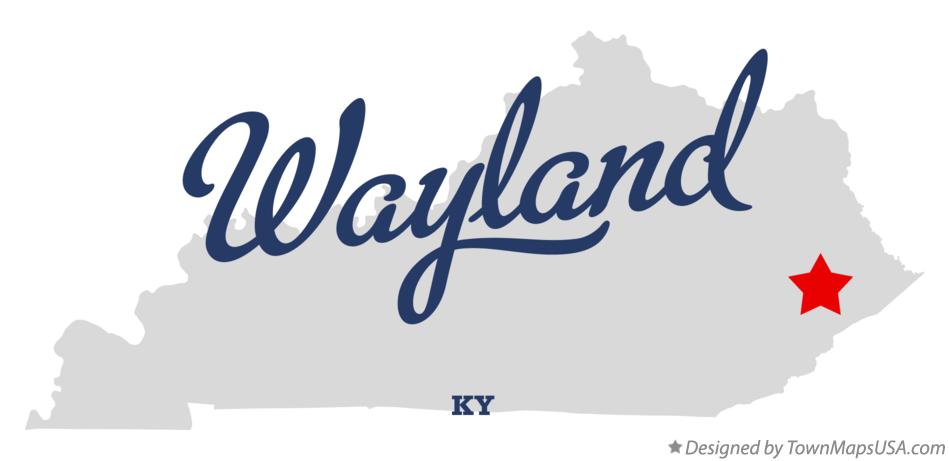 Map of Wayland Kentucky KY