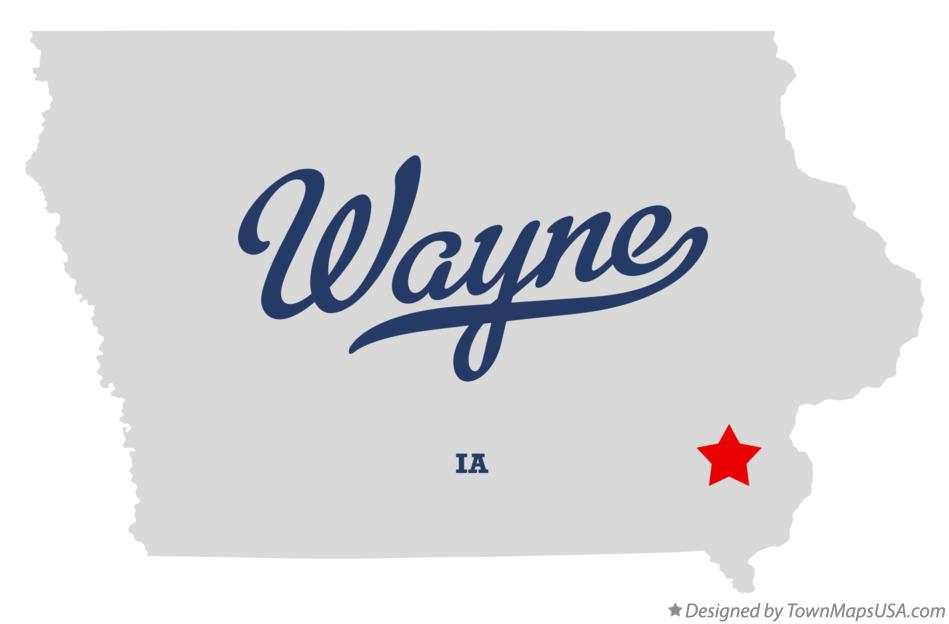 Map of Wayne Iowa IA