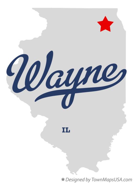 Map of Wayne Illinois IL