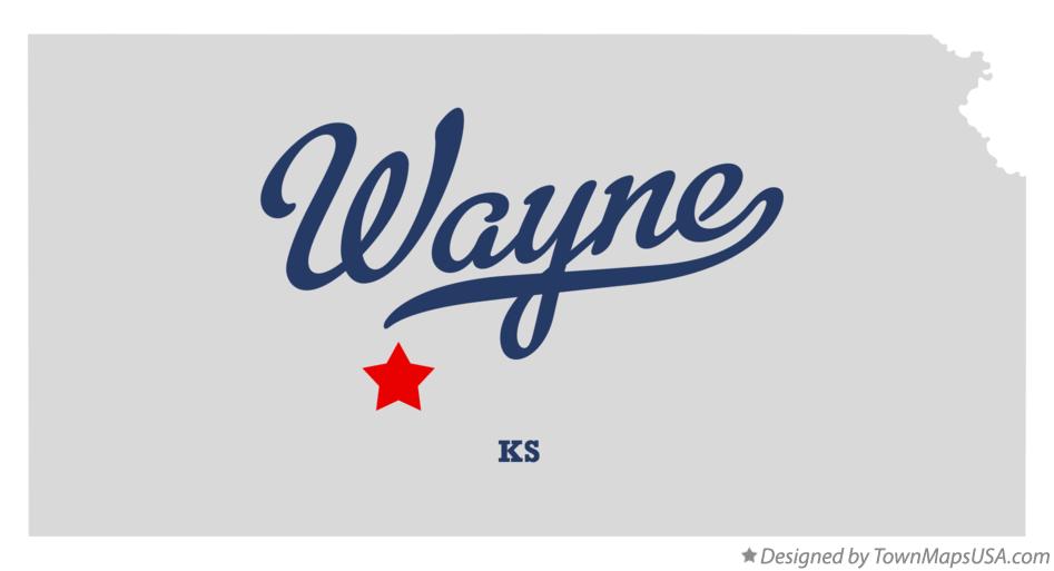 Map of Wayne Kansas KS