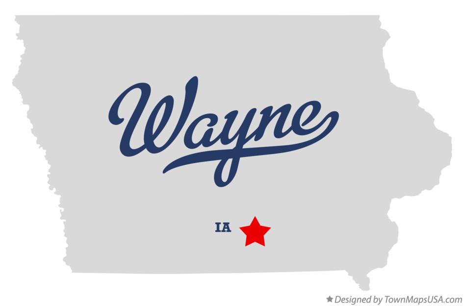 Map of Wayne Iowa IA