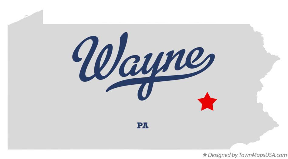 Wayne Pa Map