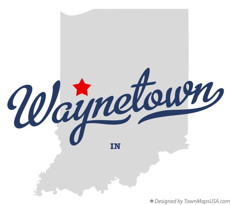Map of Waynetown Indiana IN