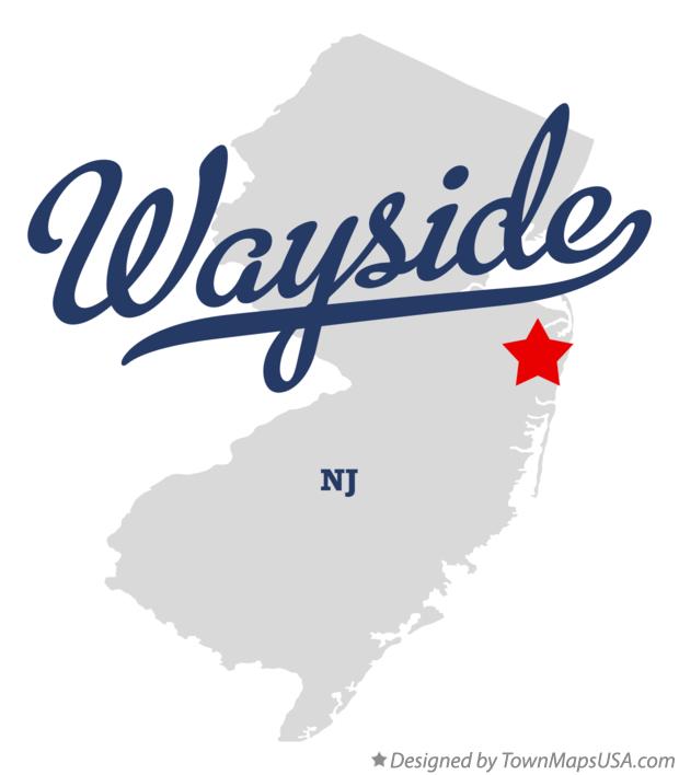 Map of Wayside New Jersey NJ