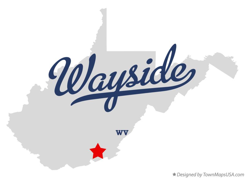 Map of Wayside West Virginia WV