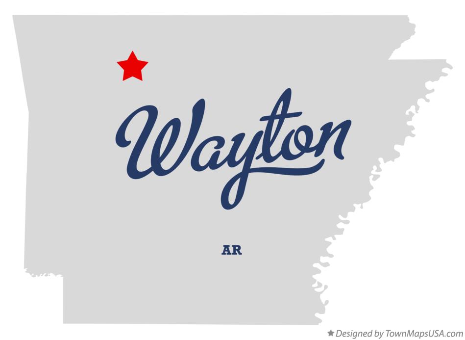 Map of Wayton Arkansas AR