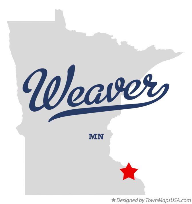 Map of Weaver Minnesota MN