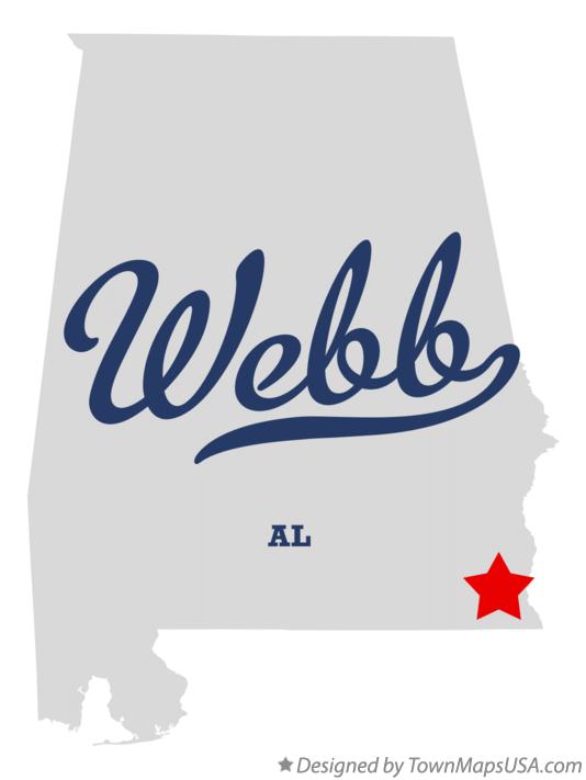 Map of Webb Alabama AL