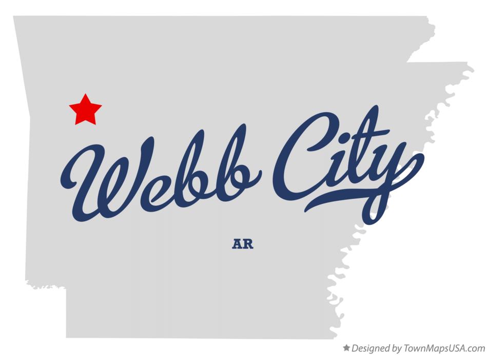 Map of Webb City Arkansas AR