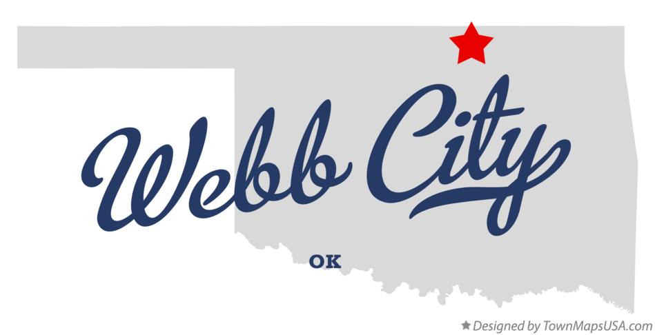 Map of Webb City Oklahoma OK