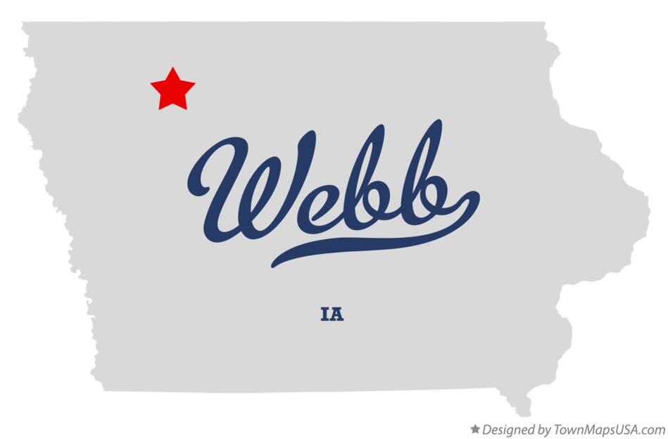 Map of Webb Iowa IA