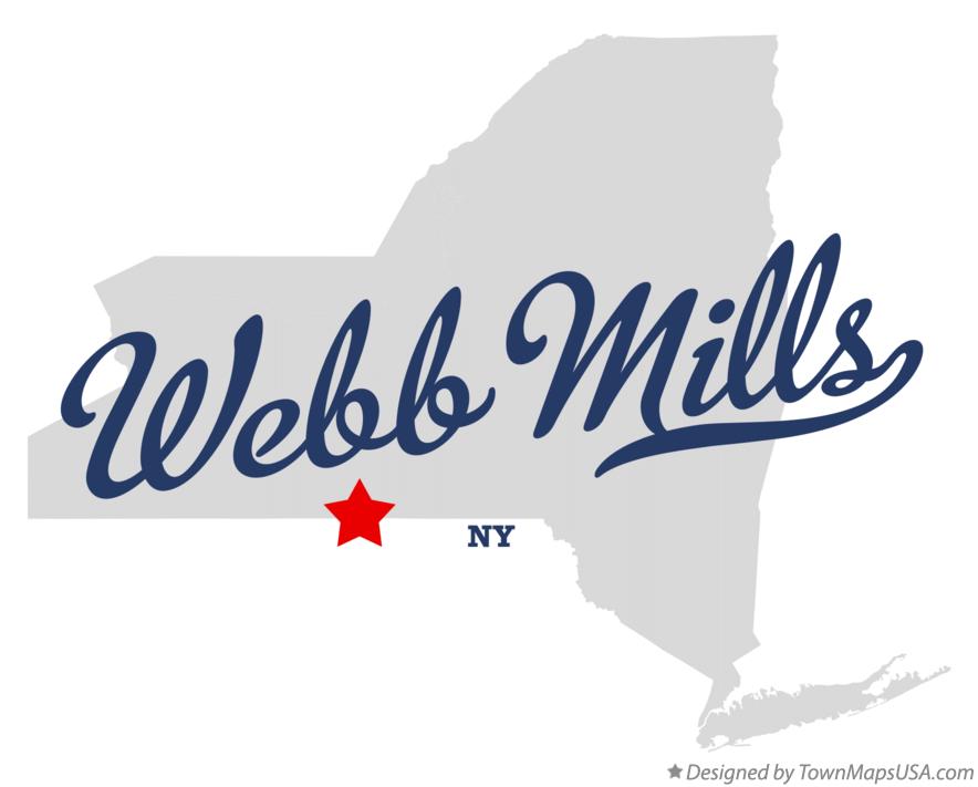 Map of Webb Mills New York NY